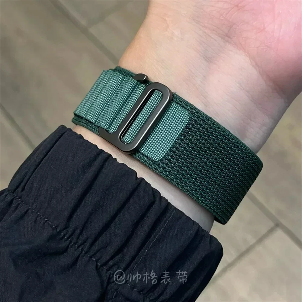 Ремешок с альпийской петлей для Apple Watch Band 44 мм, 40 мм, 49 мм, 45 мм, 41 мм, 46 мм, 42 мм, нейлоновый браслет Iwatch Ultra 2 Series 10 9 3 6 7 8 SE