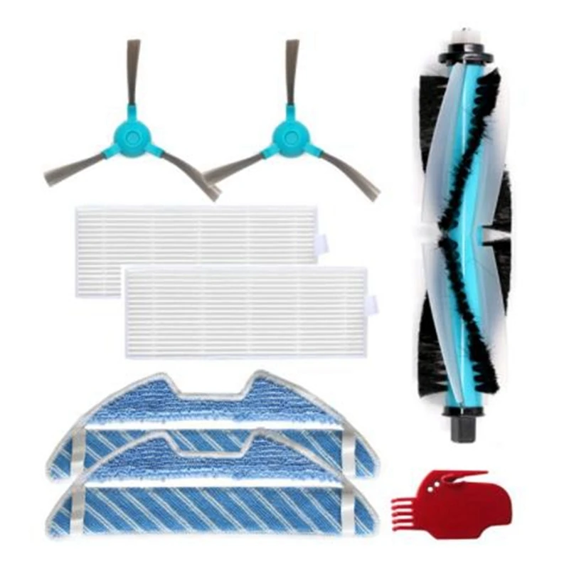 

Основная щетка, фильтр, боковая щетка для робота-пылесоса Cecotec Conga 1290 1390, тканевая роликовая щетка для мытья полов