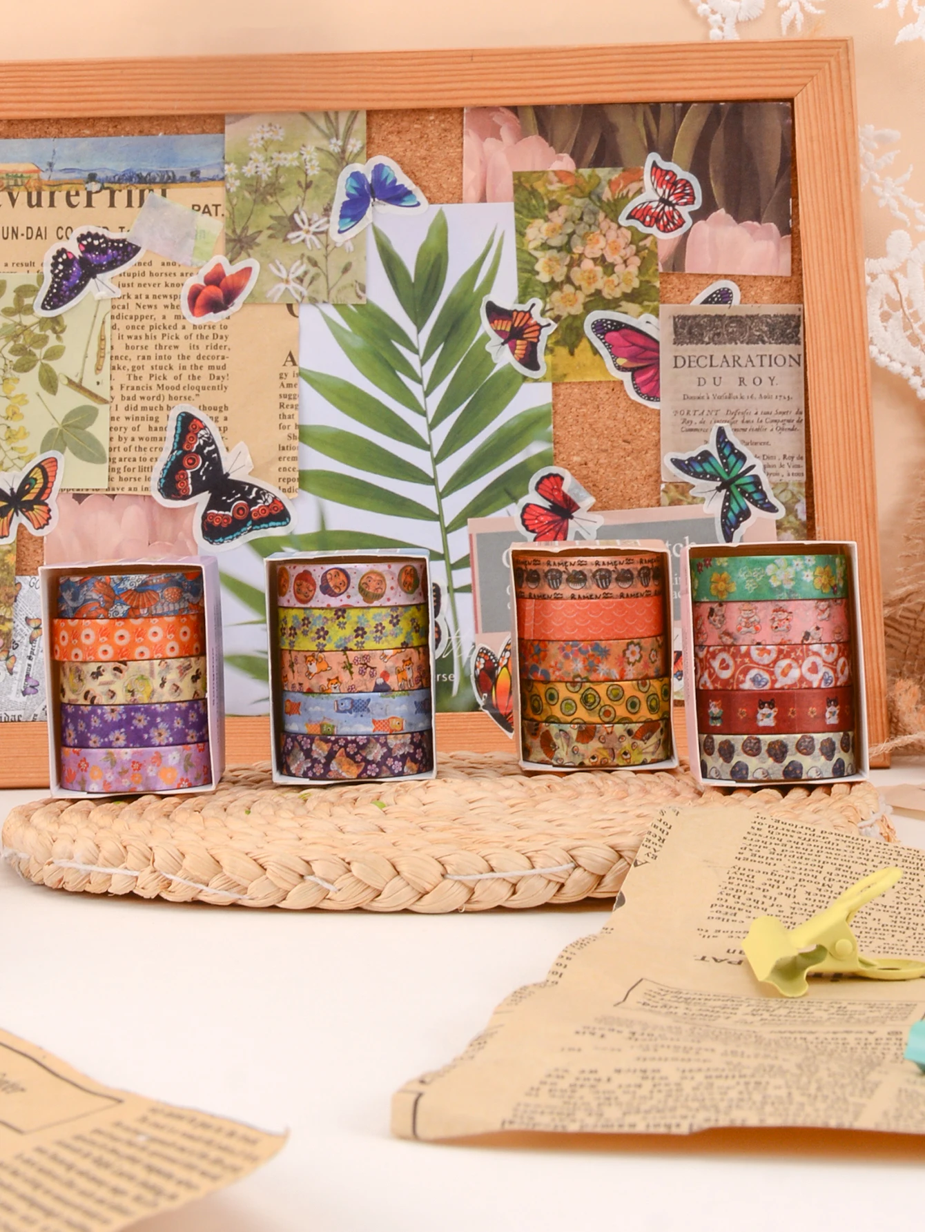 5 Rolls/Box, Various Styles Of Washi Tape, Masking Tape For Holiday Gifts And Birthday Gift Box Packaging, For Precision Work, S