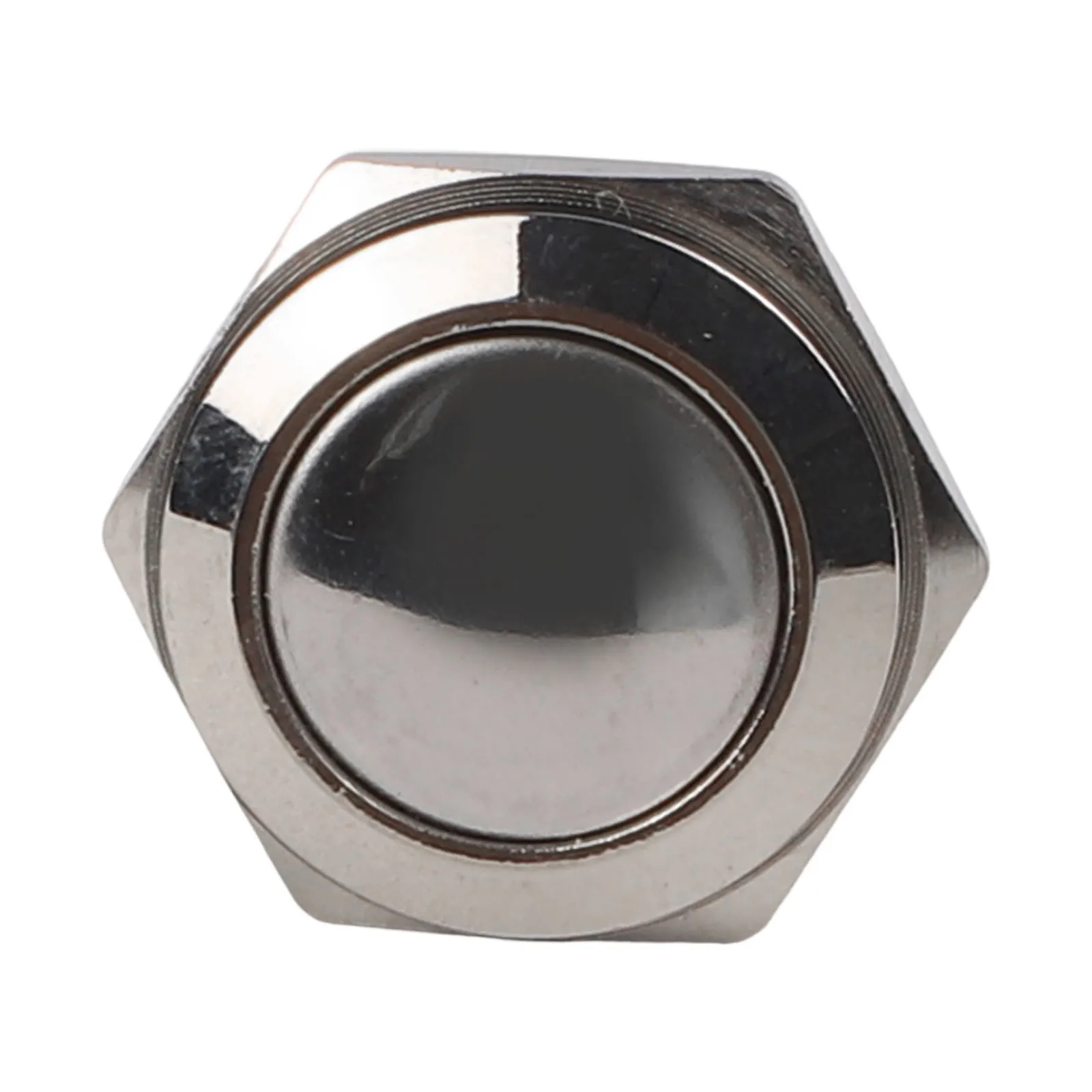 12V Waterproof Momentary Switch High Flat Ball Head for horn Switch Metal Push Button ON/OFF Welding Screw 16mm 1 Pcs