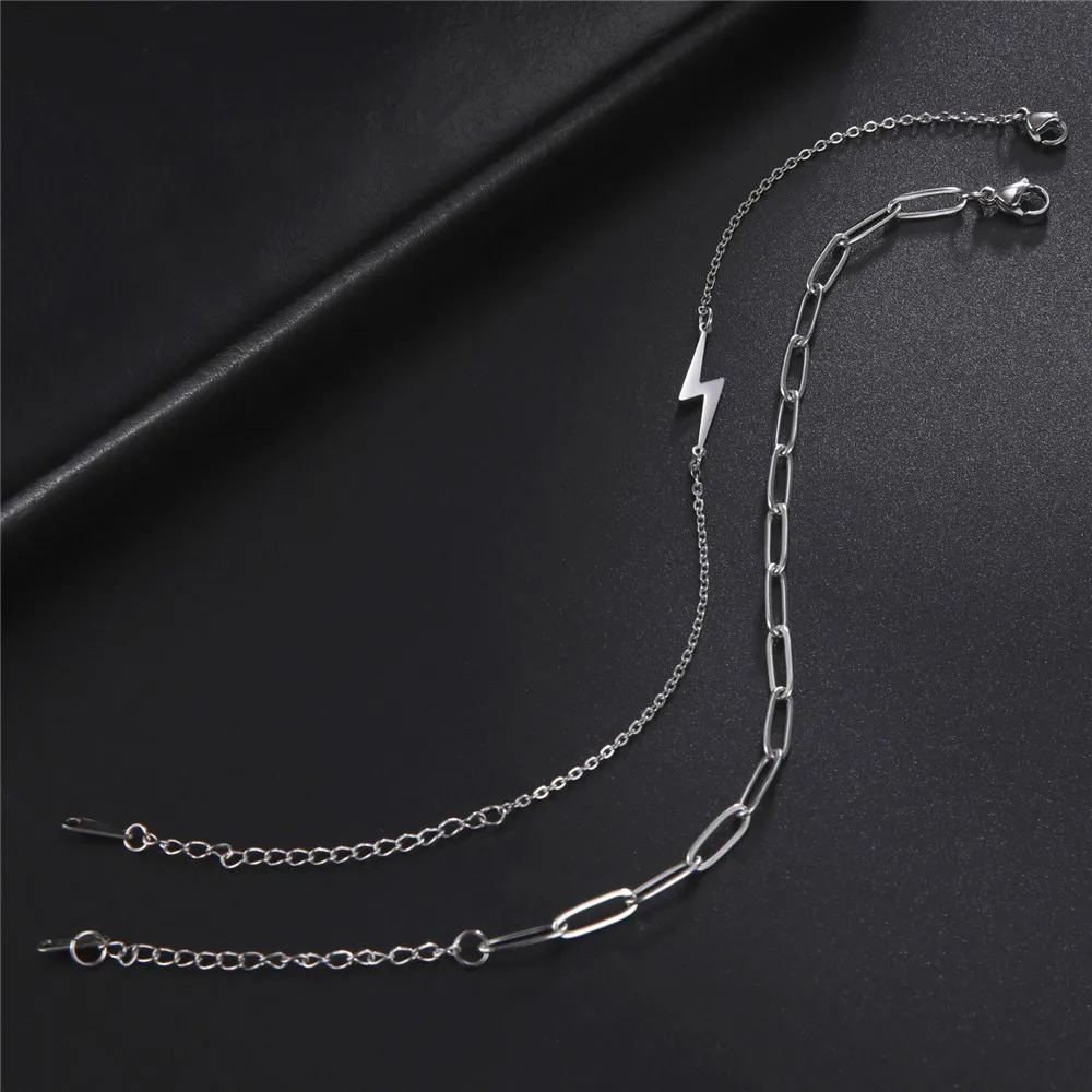Cazador Goldfarbene Blitz-Charm-Armbänder für Damen, Edelstahl, Wachsseil-Armband, Schmuck, Geburtstagsgeschenke, 2026, trendig – Detail 12