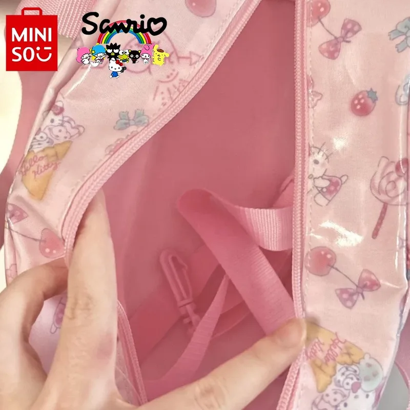 MINISO Hello Kitty nuevo bolso de viaje portátil de moda marca de lujo bolso de viaje para mujer bolso de viaje lindo de dibujos animados de gran