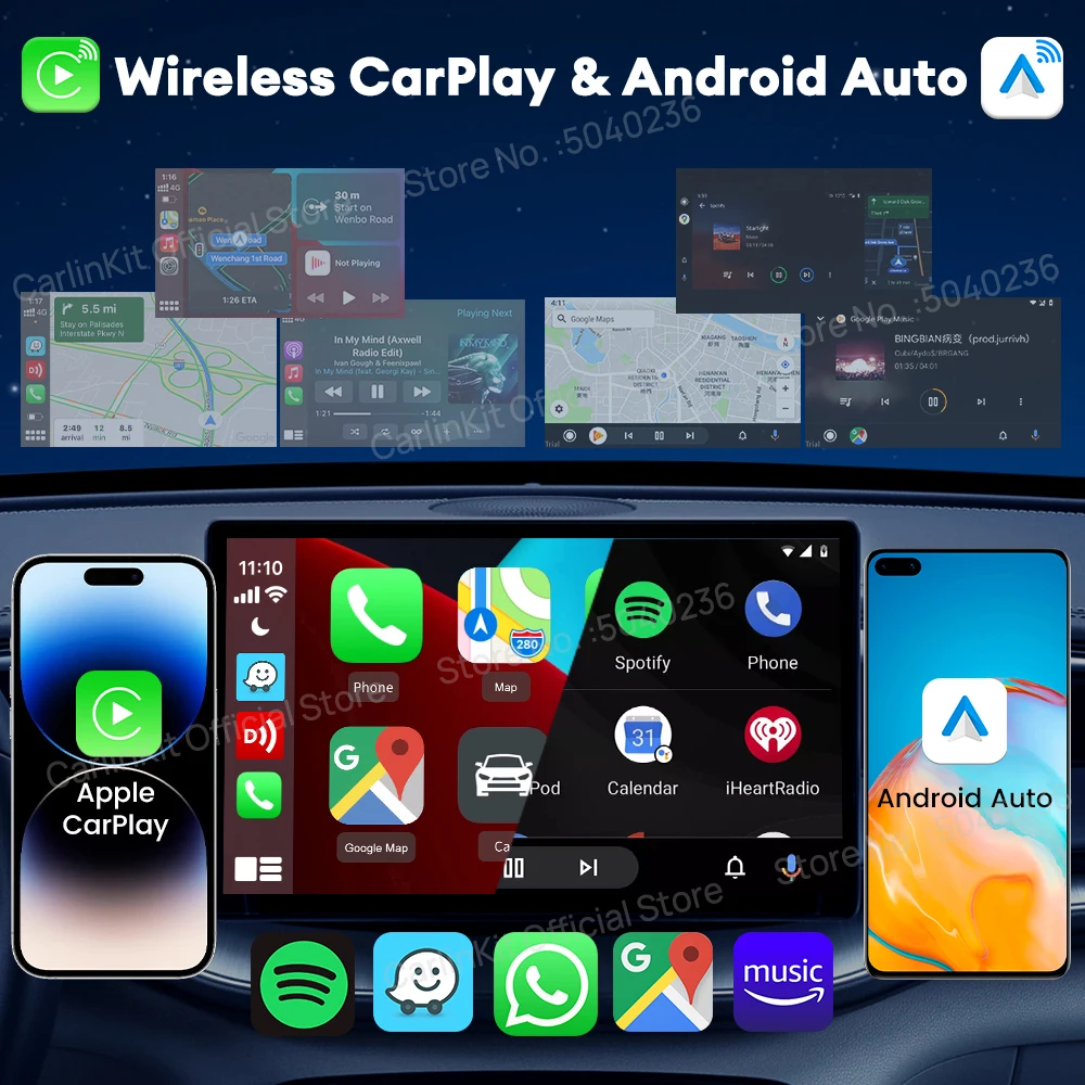 CarlinKit CCPA Wireless CarPlay For Android Car Radio Wireless Android Auto Wireless Auto Connect Mirrorlink Smart USB Adapter image 3