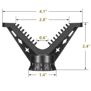 حامل ثلاثي القوائم محمول لحامل V-Shot ، دوران 360 درجة لصيد الرأس في الهواء الطلق أفضل 10 حامل ثلاثي القوائم مبيعا لبندقية الصيد - No3