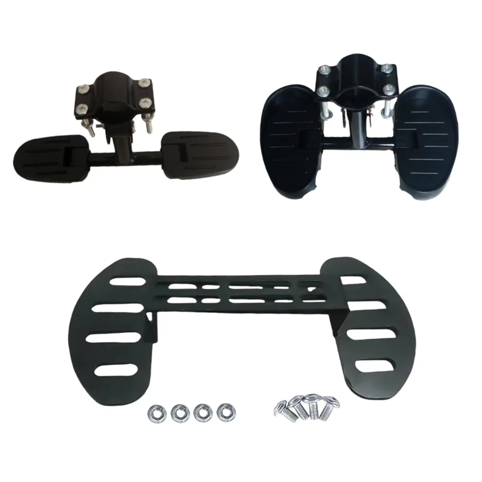 مجموعة دواسات معدنية قابلة للطي لمسند القدمين للأطفال، منصة قابلة للتعديل لدراجات التوازن والدراجات البخارية الكهربائية