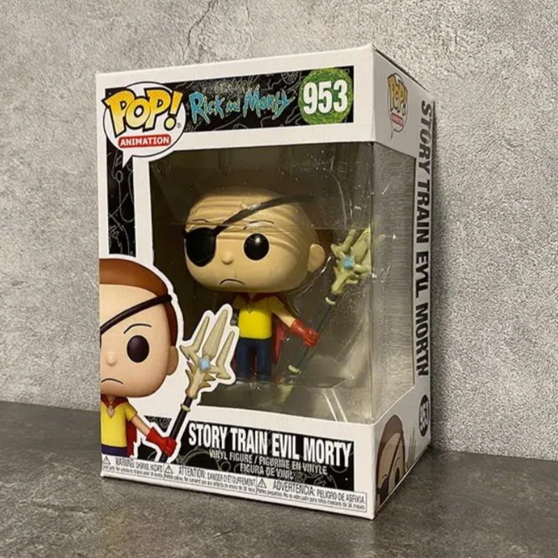Evil Morty # Figura 953 de Anime Rick and Morty, Figuras Funko Pop Oficiales, Juguete Coleccionable Original de Edición Limitada, Estatua, Regalo para Fanáticos