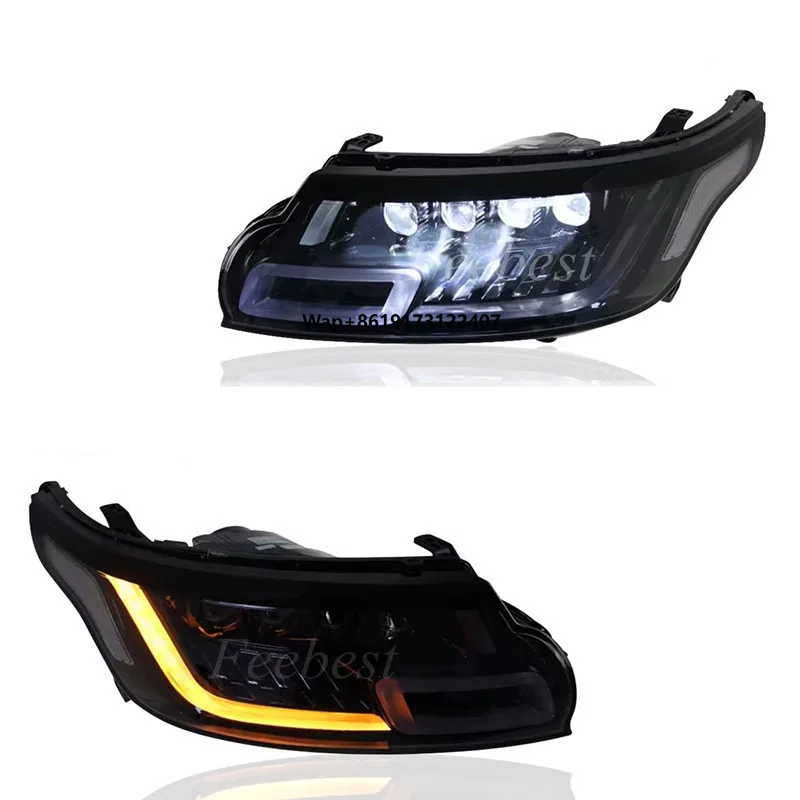 

L494 Фара с 4 линзами без комплекта кузова, обновленная фара с прямой посадкой для спортивной передней лампы 2014 2015 2016 2017