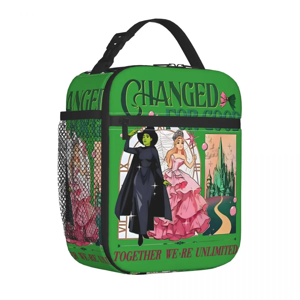 Wicked The Musical Movie Insulated Lunch Bag Thermal Bag  Lunch Container Large Tote Lunch Box Men Women Work Travel