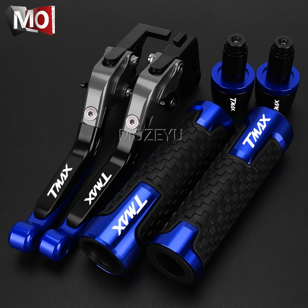 

For YAMAHA TMAX500 TMAX530 2001 2002 2003 2004 2005 2006 2007 Clutch Lever Brake Lever T-MAX TMAX 530 500 Handlebar Grips Ends