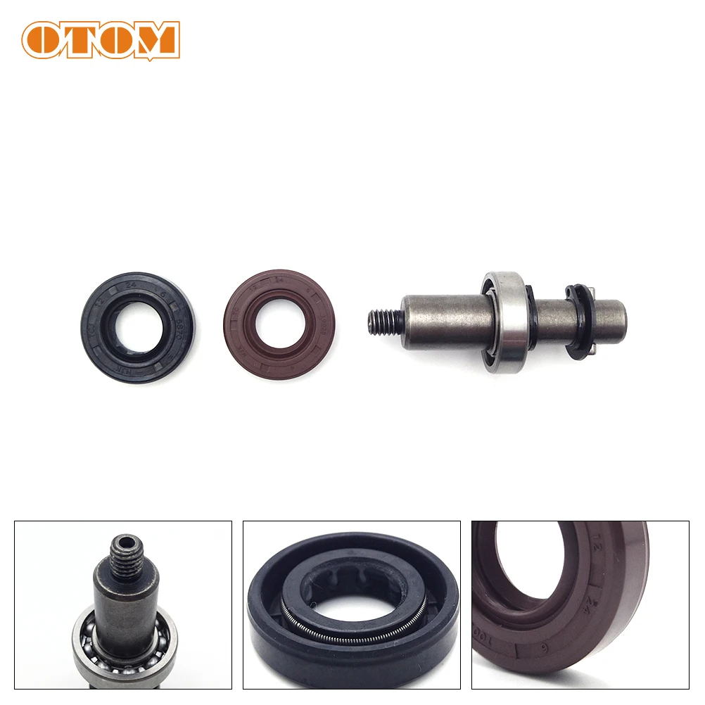 OTOM Motorcycle Water Seal Kit Pump Shaft Oil Sealing Ring Steel Bearing Assy For ZONGSHEN NC250 250cc Engine Off-road Motocross