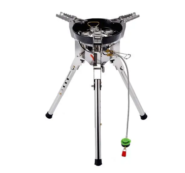 

For BRS69 4360W Foldable Gas Stove Adjustable Height Outdoor Burner Camping Picnic Windproof Cooking Accessories Stove