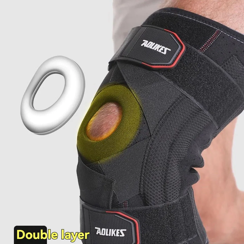 AOLIKES 1PCS Knee Brace for Knee Pain with Patella Gel Pad & Side Stabilizers Knee Support Arthritis Meniscus Injury Recovery