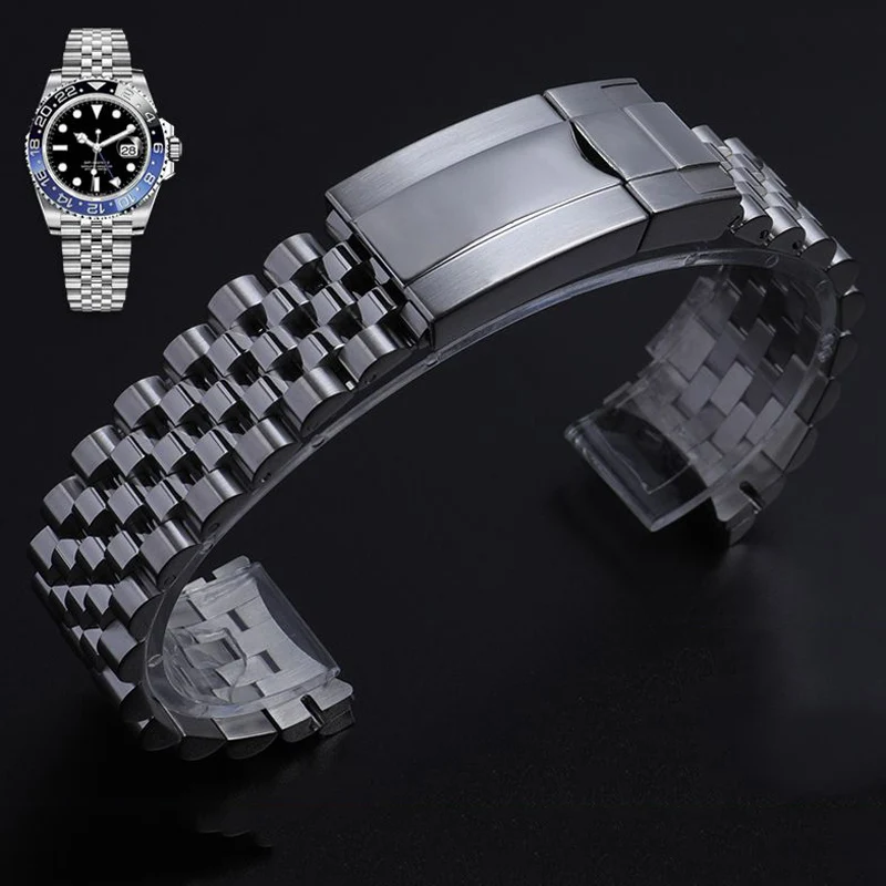 904L Jubilee Watch Bracelet For Rolex Sub GMT Yacht Daytona 20mm Watch Strap Luxury Bracelet Mod Parts Replacement Accessories