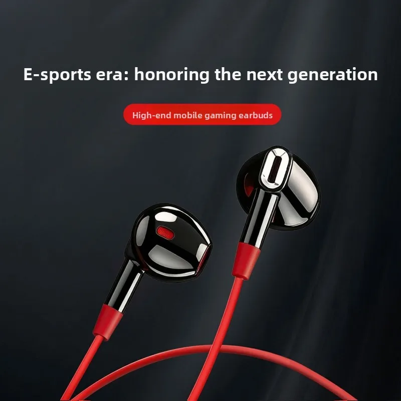 3.5mm Wired Earbuds Dual Dynamic Driver HiFi Bass Noise Isolating Gaming In-Ear Earphones for Phone Laptop PC Sports Music