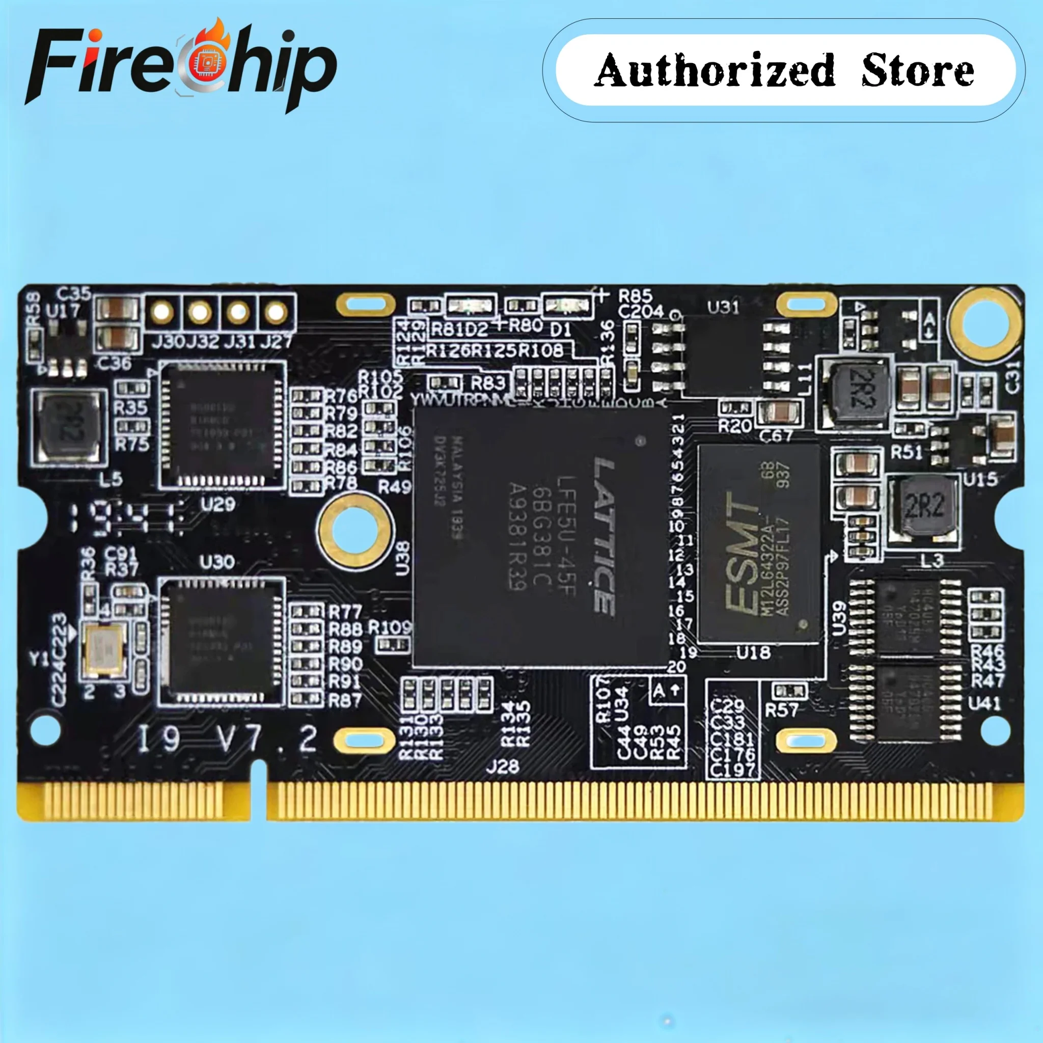 FireChip Lattice ECP5 FPGA RISC-V Development Board Colorlight I9 Module LFE5U Open Source Toolchain