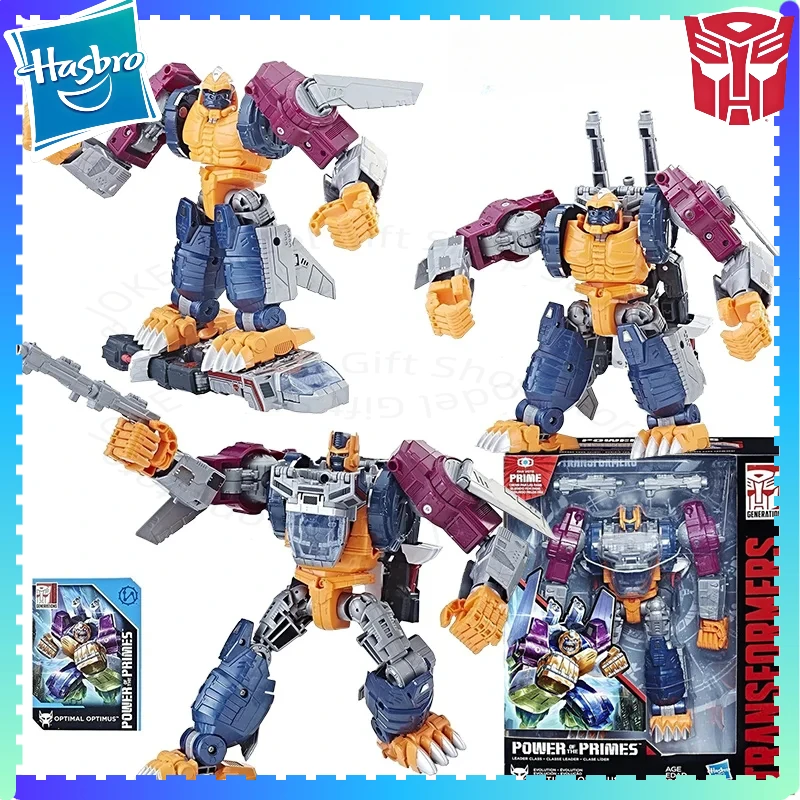 

Hasbro Transformed toysPower of The Prime Optimal Optimus 21cm Leader Class Original Anime Action Figure Toy Gift Collection Toy