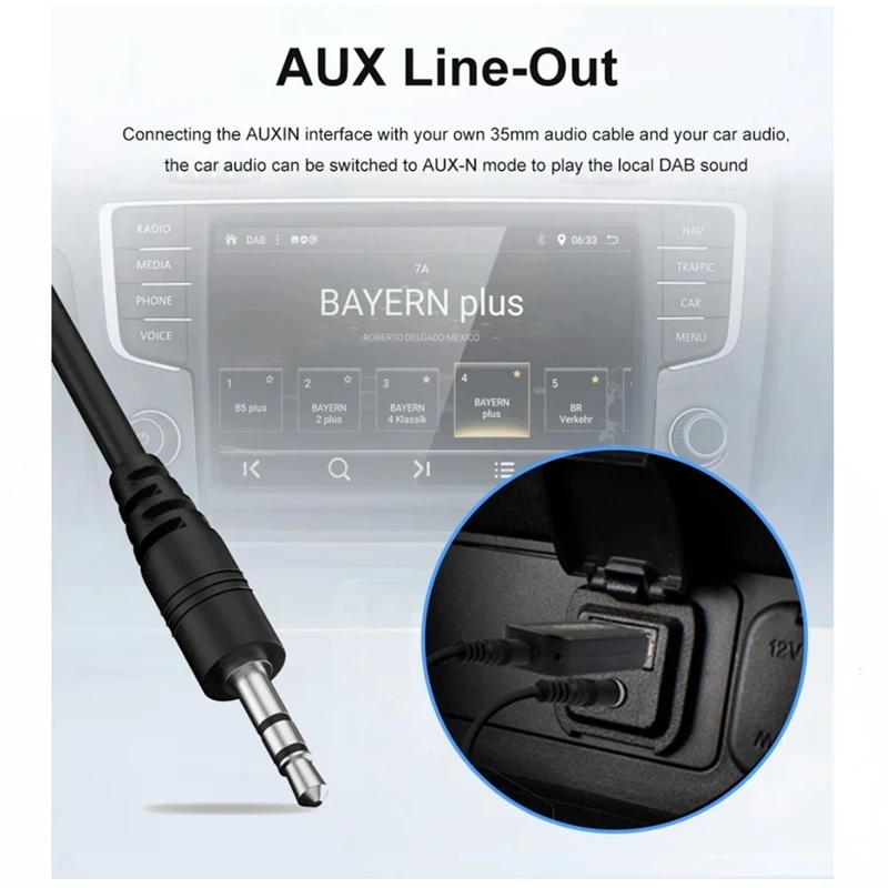 Tupfer antenne mit USB-Adapter Empfänger Android Auto Stereo Player Auto GPS Empfänger Tupfer Signale mp fänger für Universal teile