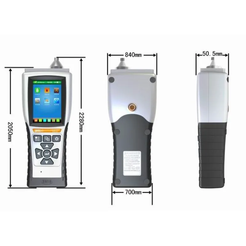 أداة قياس غاز الهيدروجين H2 المحمولة 0-1000PPM