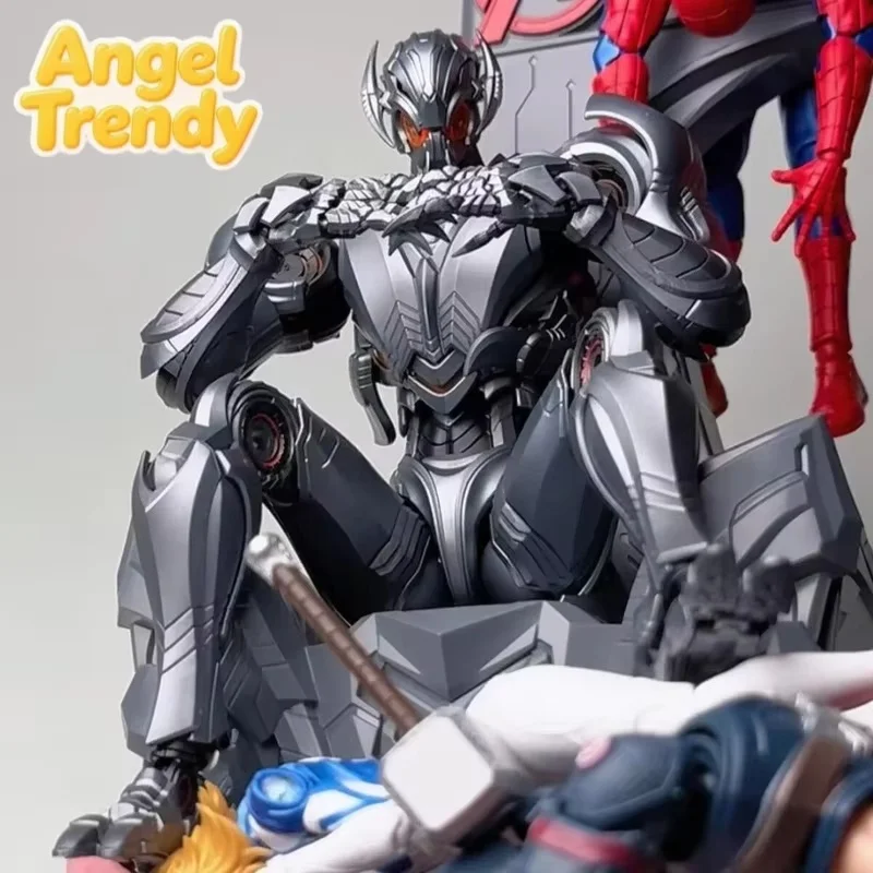 New Blokees Official Licensed Marvel Rivals Ultron Legend Edition Fully Posable Assemble‑At‑Home Buildable Head Character Model
