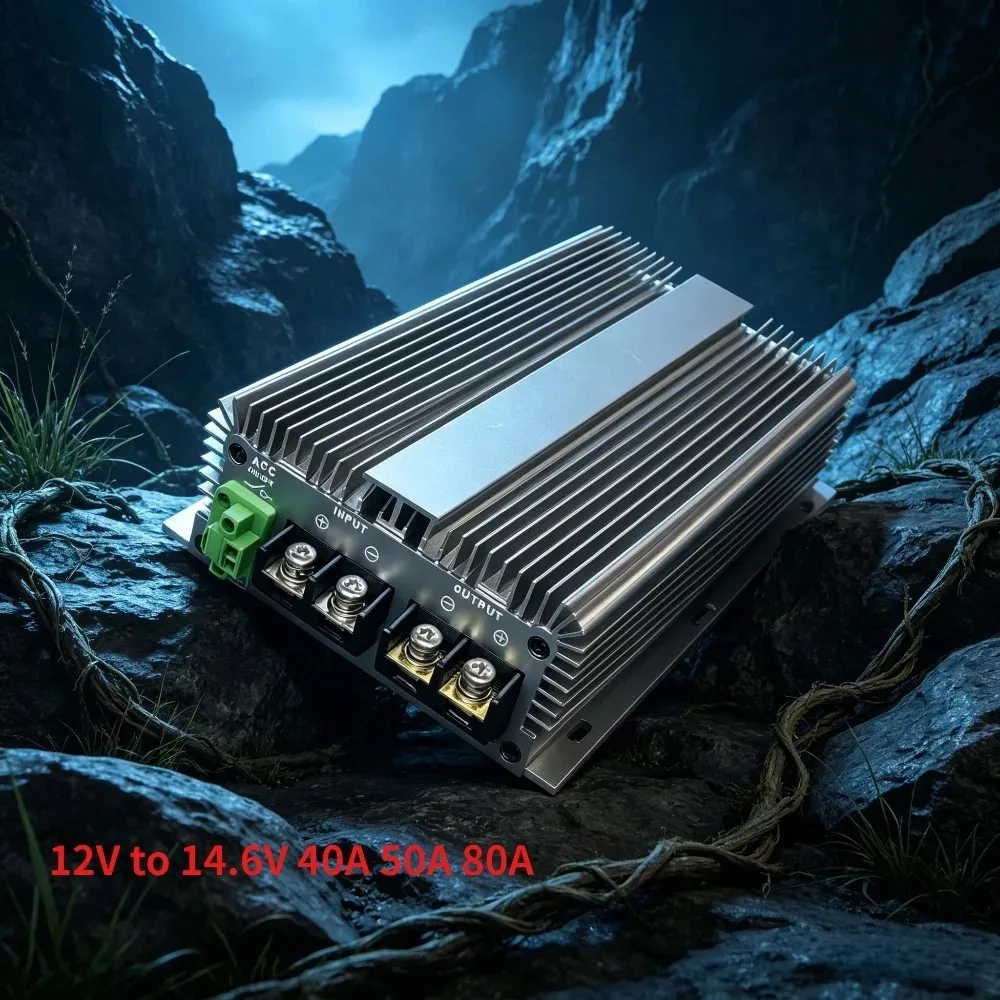 12V to 14.6V 50A 80A 40A Step UP DC Power Converter Voltage Step UP Transformer Power Converter Transformer DC DC Voltage