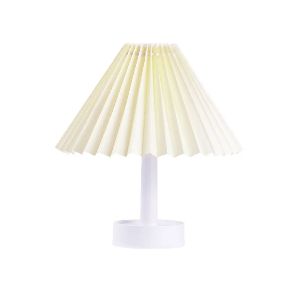 素敵なレトロなプリーツデスクランプ USB 充電装飾テーブルランプ寝室の雰囲気夜の光