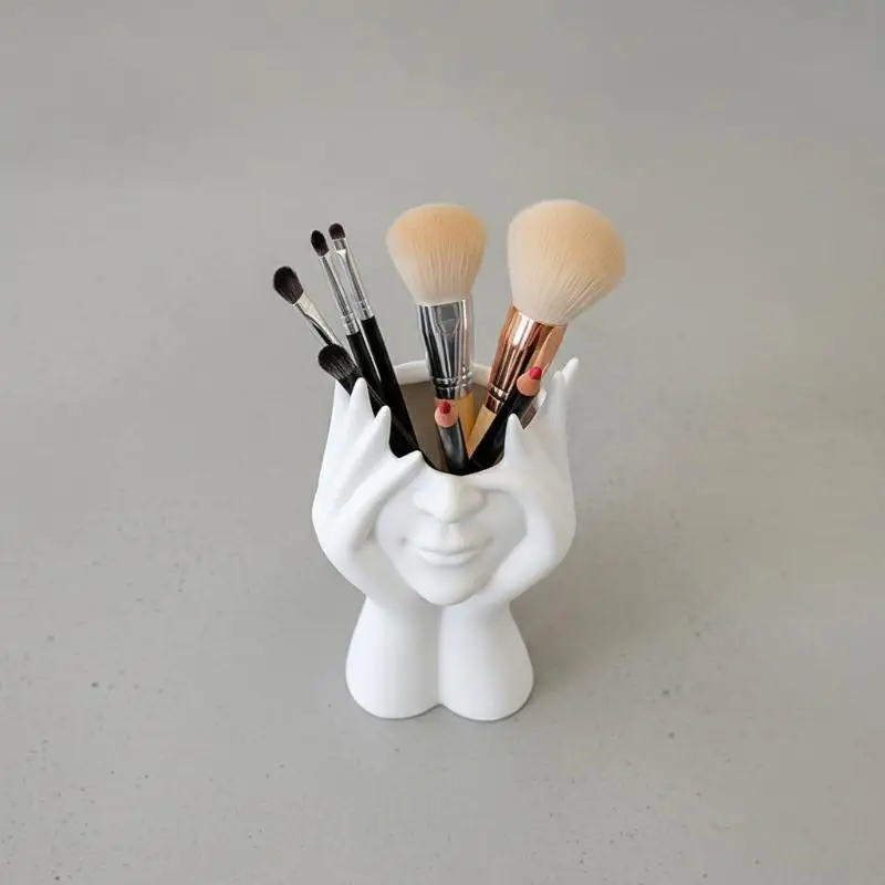 Latest ​Vinyl Figure Storage Holders Creative Human Body Art Styling Office Organizers Multifunctional Makeup Brush Holder