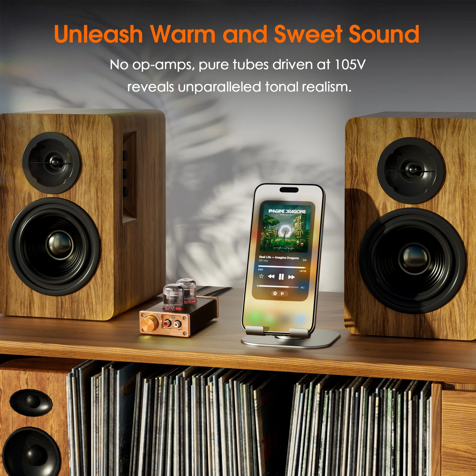 Nobsound E6 Mini Direct Heated Valve Tube Preamp Home Desk Stereo Audio Class A Pre-amplifier