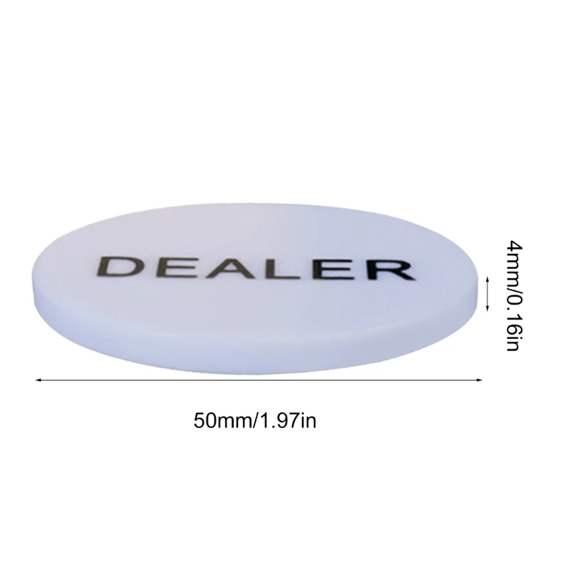 4 قطعة زر البوكر الصغيرة أعمى كبير أعمى تاجر أزرار بطاقات البوكر الحرس عملة