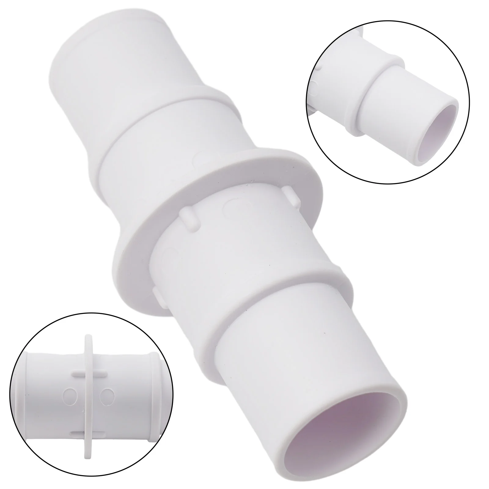 Conector de Manguera para Piscina de 1-1/4 o 1-1/2 para Mangueras de Aspiradora, Conecta Mangueras de Bomba y Filtro para Mantenimiento de Piscinas