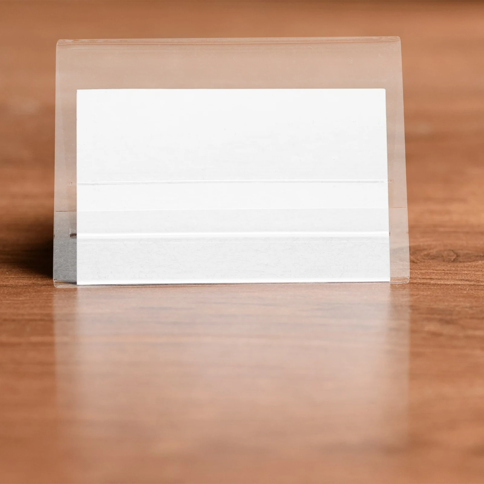10 個の透明なアクリル名刺ホルダースタンドデスクカウンター用名刺ディスプレイオーガナイザー垂直透明会議用