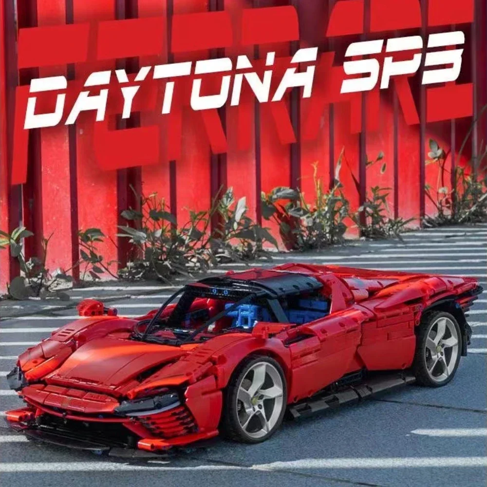 Technische Ferraried Daytona SP3 42143 Raceauto-modelbouwpakket Schaal 1:8 Geavanceerde verzamelset voor cadeau voor autoliefde