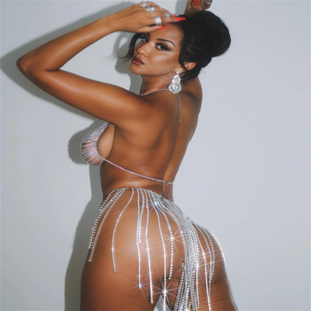 

Модная сексуальная блестящая юбка с бахромой, ювелирные изделия, роскошный блестящий ночной клуб, ювелирные изделия с цепочкой на талию