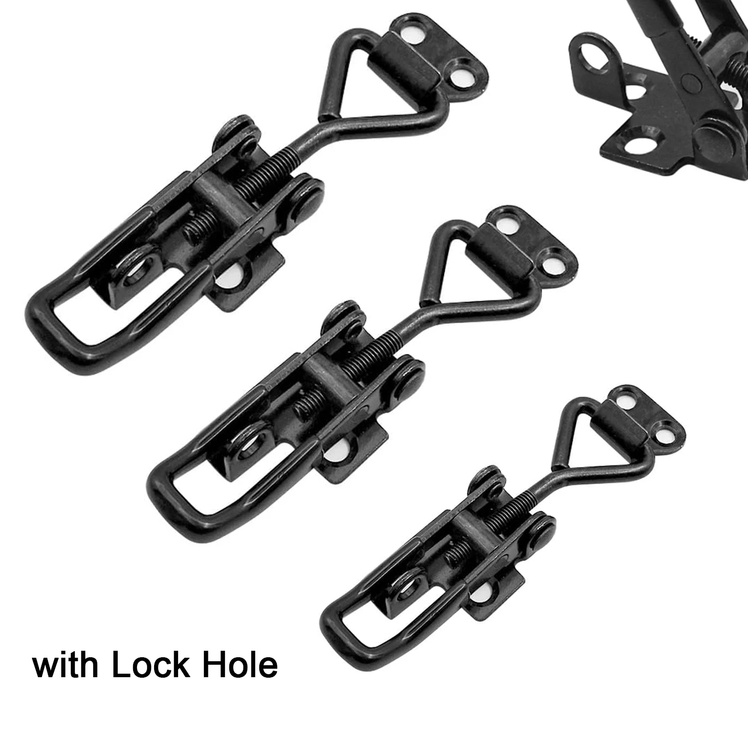 4pcs Metal Toggle Clamp Latch Catch Clasp Quick Release Anti-Slip Push Pull GH-4001/4002/4003 Toggle Catch Clip for Home Use