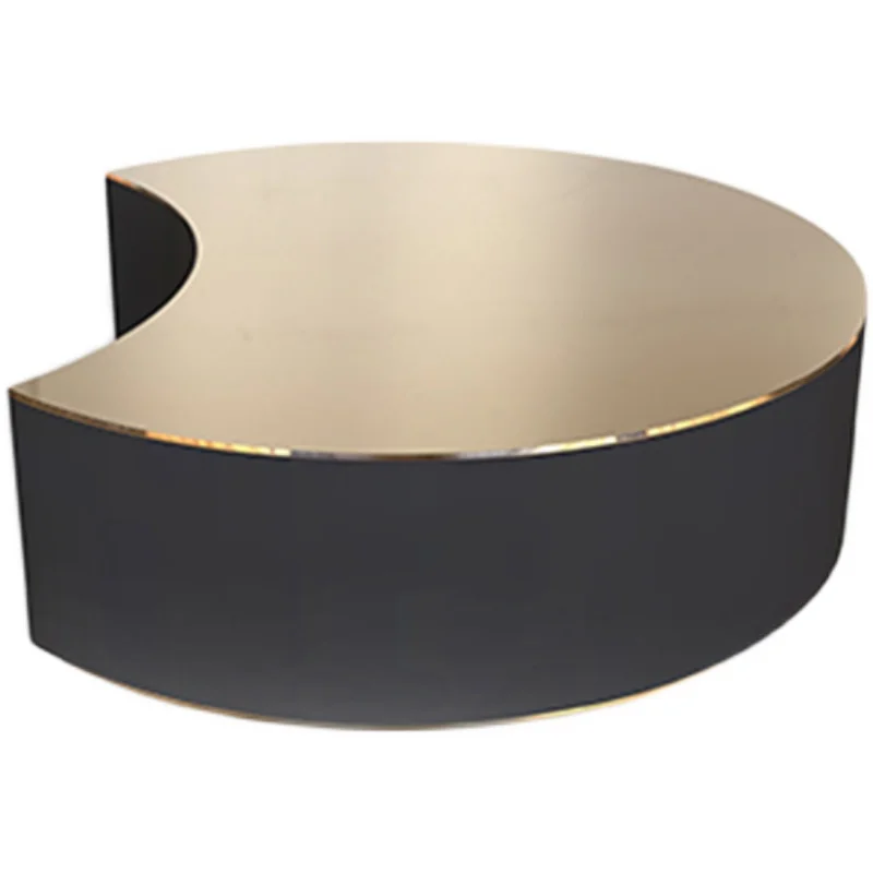 

Creative tea table Internet celebrity marble shaped design minimalism high and low combination living room tea table high sense