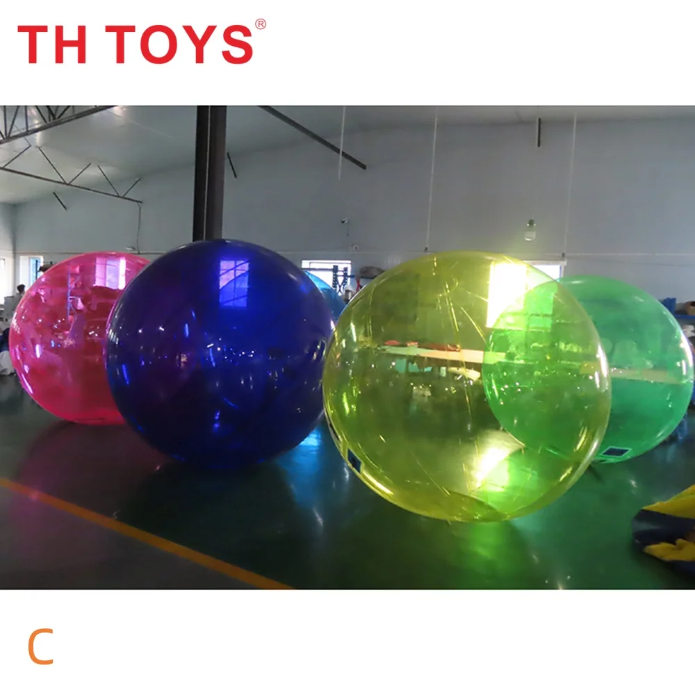 nave aerea veloce a porta, palla gonfiabile per camminare sull'acqua per bambini e adulti sulla piscina, palla a bolle in PVC trasparente per spettacoli teatrali