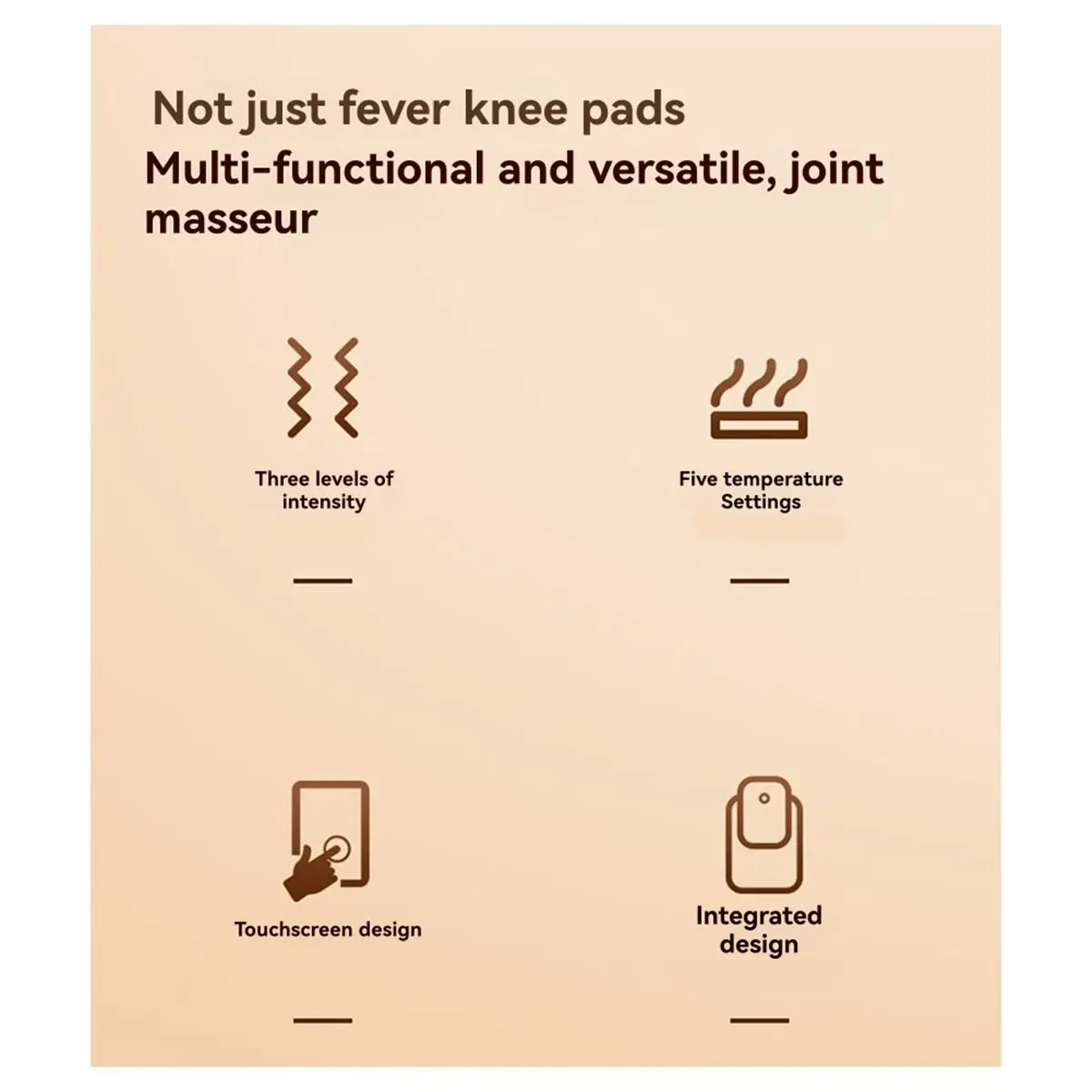 reveal 3 in 1 Wireless Vibrational Knee Massager with Warm Compress Multiple Modes for Knees, Shoulders, and Elbows