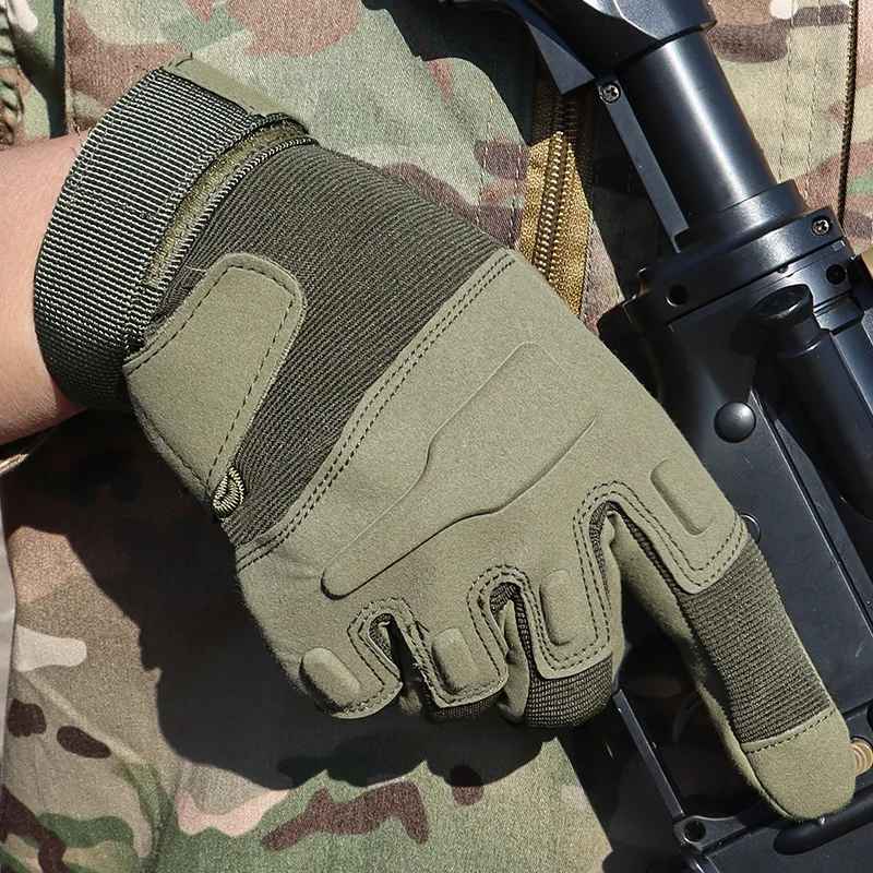 Outdoor Sports Non-Slip Protective Tactical Full-Finger Gloves for Cycling, Fitness, and Mountaineering