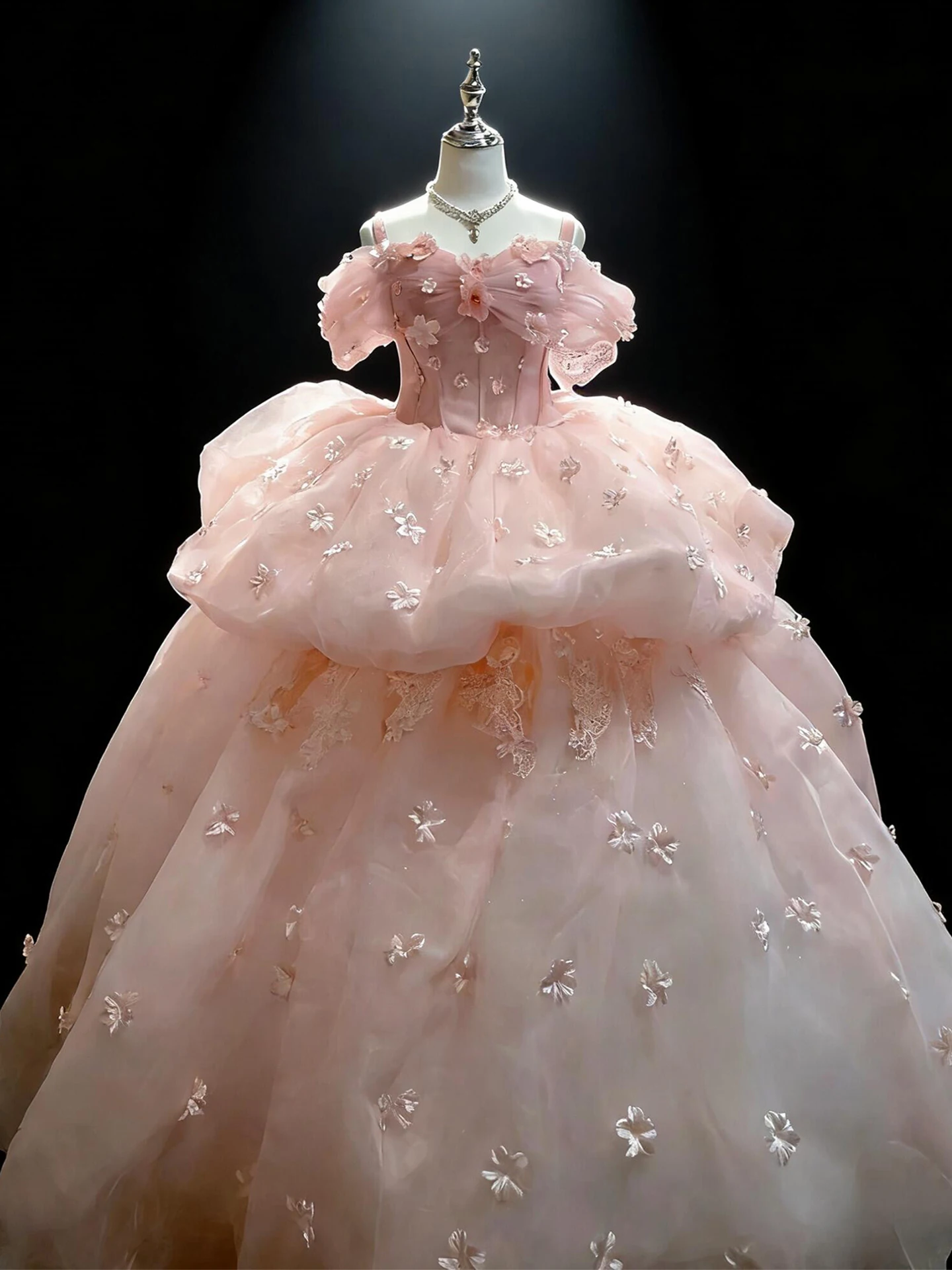 

Elegant Princess Style Long Evening Gown Super Fairy Tale Bridal Dress for Art Exam Performance Hostess Adult Ceremony Gradua...
