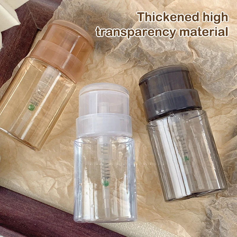 Bottiglie riutilizzabili per unghie Dispenser con pompa a pressione vuota Detergente per rimozione smalto per unghie Strumento per manicure per bottiglia per trucco