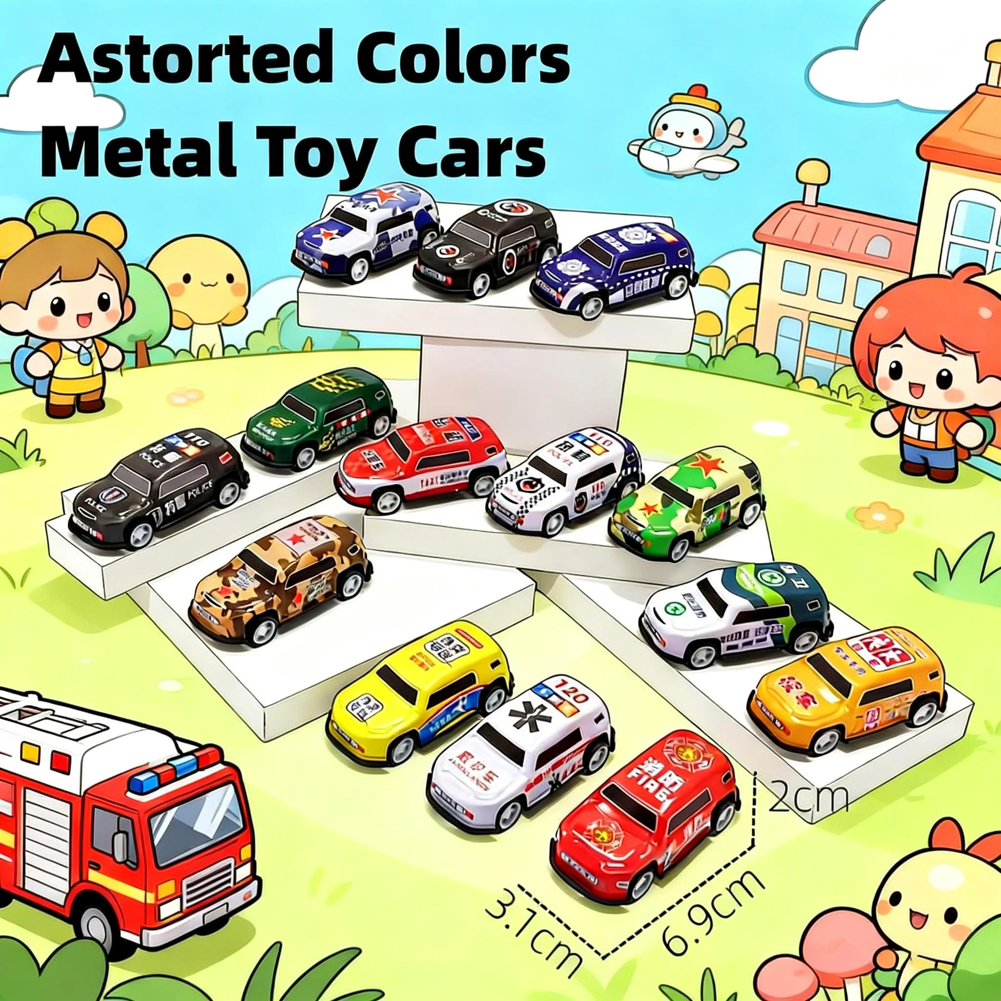 Kleine blikken auto - Kinderspeelgoed - Educatief klein speelgoed