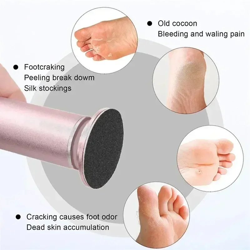 Foot Scrub Dead Skin Electric Foot Scrub Replace Scrub Pad Pedicure Pad Remove Dead Skin Black Foot Scrub Electric Foot Rub