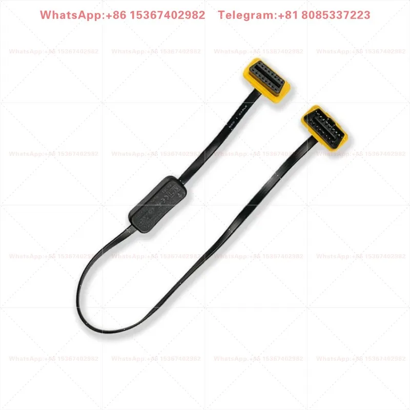 Automotive OBD extension cable with switch Automotive OBDII ultra-thin flat wire 8 cores