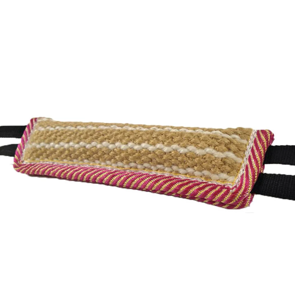 

Durable Dog Bite Tug Heavy Duty Pet Interactive Training Pillow For Medium Large Breeds Puppies Jute Linen Material Indoor