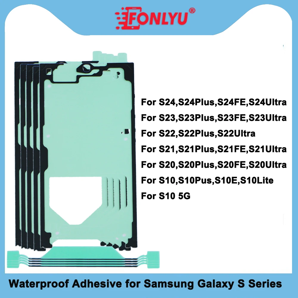 

FONLYU Adhesive For Samsung Galaxy S25 S24 Plus S23 Ultra S21FE Front LCD Screen Sticker Bezel Frame Glue Replacement Part 10pcs