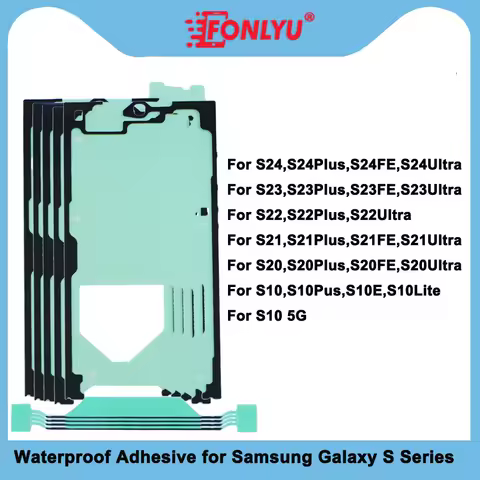 FONLYU Adhesive For Samsung Galaxy S25 S24 Plus S23 Ultra S21FE Front LCD Screen Sticker Bezel Frame Glue Replacement Part 10pcs