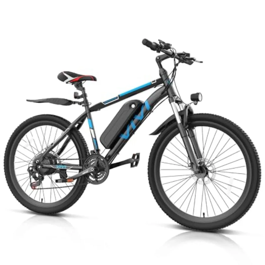 

Electric mountain bike for adult commuting aluminum alloy frame black 1000W motor with 48V battery 22MPH speed 50-mile range 21