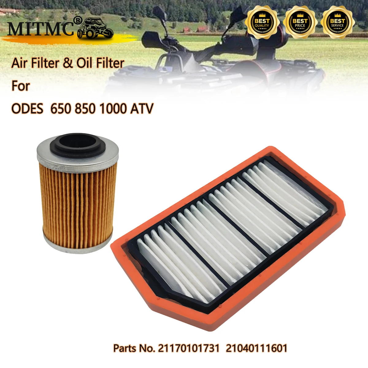 

Air Filter And Oil Filter For ODES 650 800 1000 ATV 21170101731 21040111601