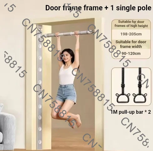 Horizontal Bar Fitness Workout Exercise Equipment，Door Frame Pull Up Bar No Drill Home Gym