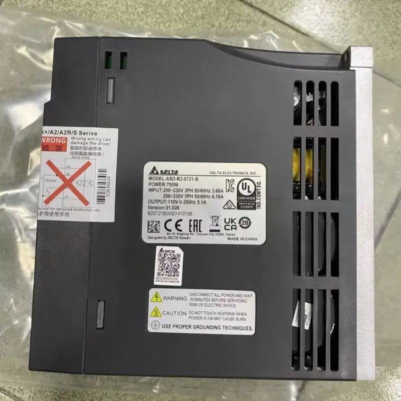 محرك سيرفو جديد ASD-B2-0721-B بقدرة 750 وات للتسليم السريع