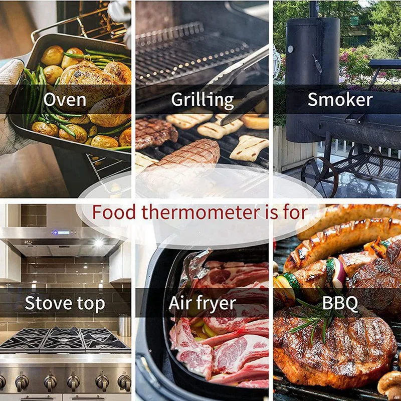 Dual Probe Cooking Thermometer Digital Thermometer With Alarm Function Suitable For Meat, Food, Barbecue, Etc